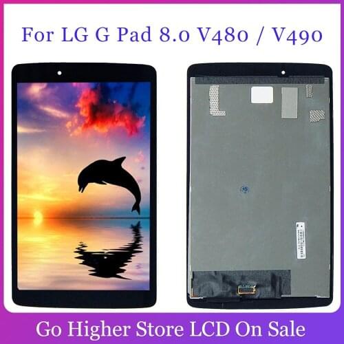 For LG G Pad 8.0 V480 / V490 LCD Display Matrix Touch Screen Digitizer Panel Sensor Glass Tablet Assembly Replacement