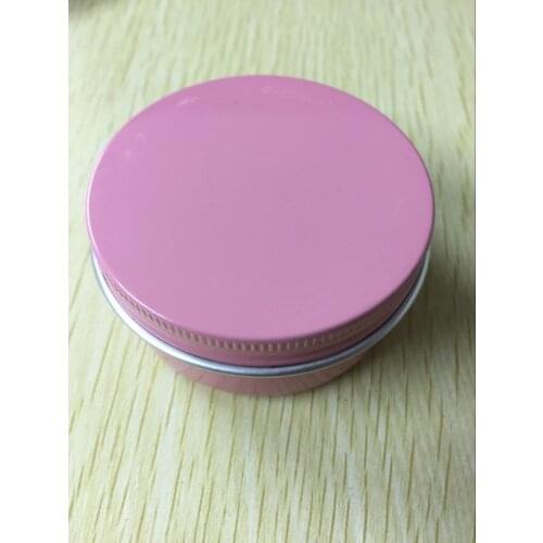 Lot of 30pcs Aluminum Jars 50ml pink Tin 50g Cosmetic Containers Crafts Pots