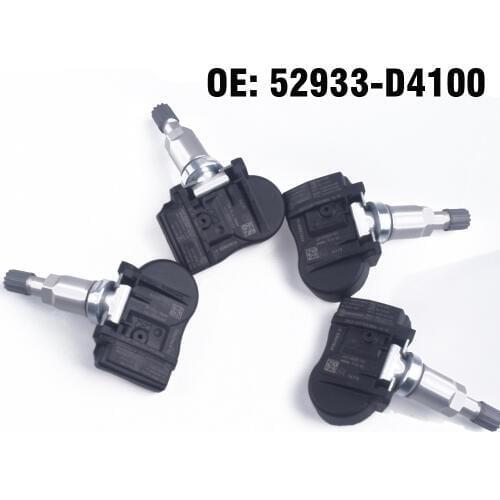 4PCS Car TPMS Tire Pressure Monitor Sensor System 52933-D4100 52933-F2000 for Hyundai ELANTRA 2015 2016 2017 2018 I30 GRANDEUR