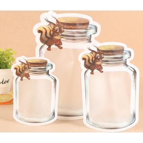 400x food self sealing bag plastic,Nut dry fruit transparent compound packaging bag