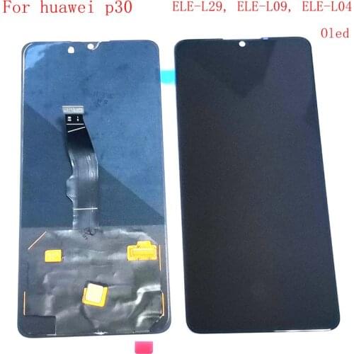 6.1" Oled For Huawei P30 LCD Screen Display+Touch Screen Digitizer Assembly Pantalla P30 Sensor panel ELE-L29 ELE-L09 ELE-L04