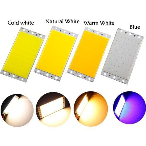 94x50MM COB LED Strip Light Lamp Bulb 15W DC12V Pure/Cold /Warm White Blue LED Chips for DIY Work Lights 3 years warranty