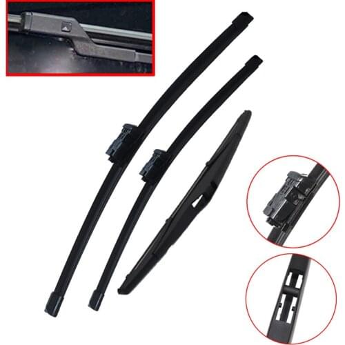 Car front & rear Windshield Windscreen Wiper Blades set For Kia Ceed CEE'D 2006-2009 Hyundai I30 2007-2010 Window Wiper
