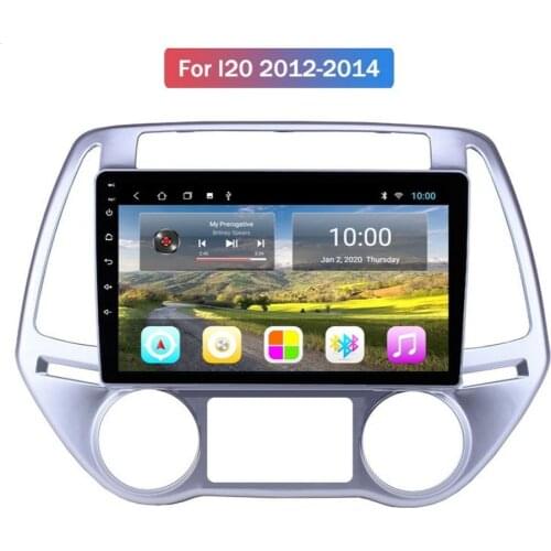 Android 10.0 System Quard Core 2G+32G WIFI HD 1024*600 Car GPS Nagavition For HYUNDAI I20 2012- Car Radio Audio Video Multimedia