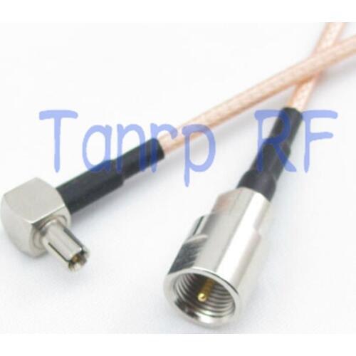 6inch FME male plug to TS9 male right angle RF adapter connector 15CM Pigtail coaxial jumper cable RG316 extension cord