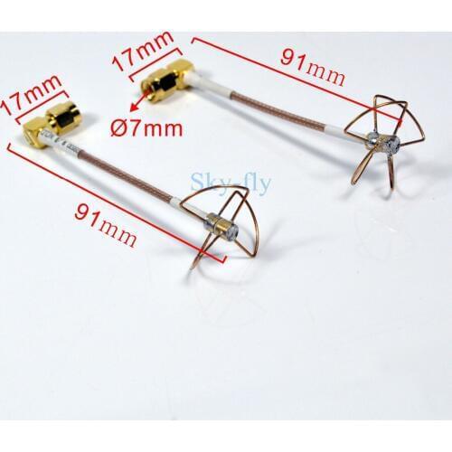 FPV 5.8G 5.8ghz Clover 3 Blade Transmitting w/ 4 Blade Receiving Aerial Polarized Antenna (TX w/ RX) For Fatshark
