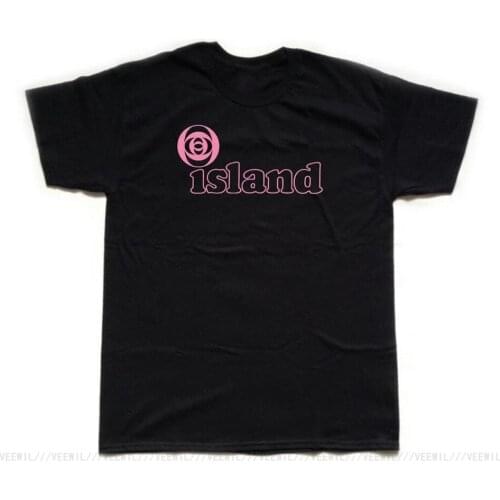 ISLAND RECORD LABEL Screen Printed T-Shirt Fast Shipping Funny Tops