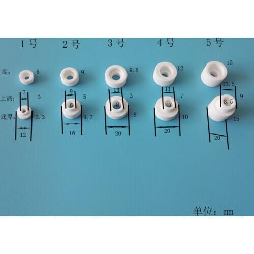 Alumina Insulating Ceramic Male and Female Sleeve High Temperature Resistant Ceramic Bushing Gasket Insulating Gasket Terminal