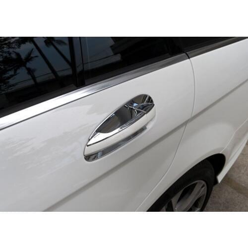 Chrome Car Door Handle Trim Door Bowl Decoration For Mercedes Benz GLK/GL/ML/C Class W204 X204 Car Styling Auto Accessories