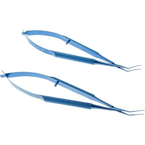 Titanium Ultrata Style Capsulorhexis Forcep Cross Handle ophthalmic surgical instrument