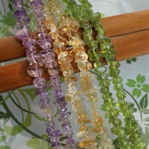 Amethyst Crystal Irregular Natural Stone Purple Healing Reiki Stones Accessories Beads DIY Bracelet Necklace