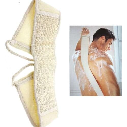 Loofah Long Back Towel Rubbing Bath Brush Double Sided Supplies Rubbing Bathroom Body Body Back Skin Exfoliating Scrubber C K9T9