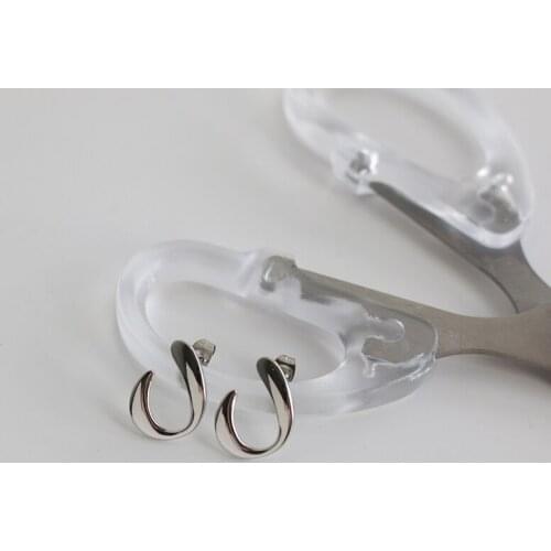 MODAGIRL High Polished Stainless Steel Silver Color Fish Hook Earrings Fashion Fishing Jewelry Country Girl
