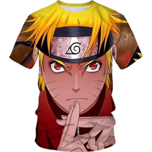 T-shirt mens breathable sports T-shirt trend 2021 summer comfortable short-sleeved O-neck 3D printed anime character series