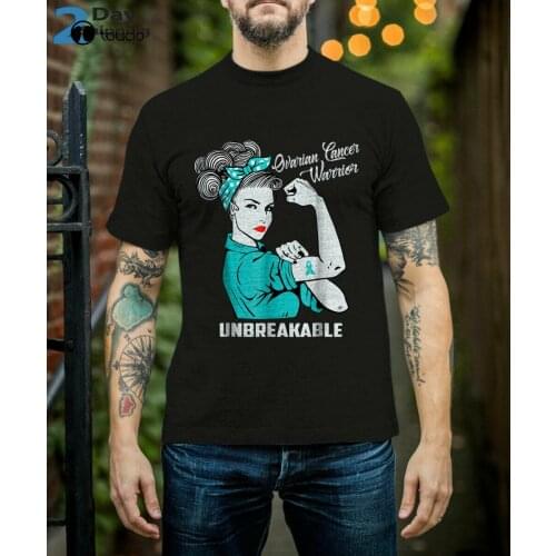 Ovarian Cancer Warrior Unbreakable T-Shirt Mothers Day Unisex T-Shirt Size S-5Xl