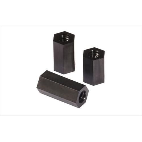 Nylon Hexagonal columns insulated M3 M4 spacers black double-pass Plastic screws insulation