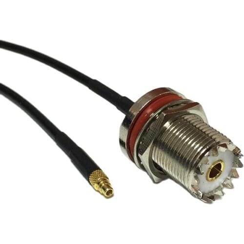 New Modem Coaxial Cable UHF Female Jack nut Connector Switch MMCX Male Plug Connector RG174 Cable 20CM 8inch Adapter