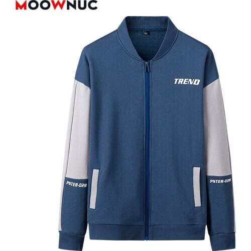 Casual Tracksuit Fashion Hoodies For Men Sportswear Cardigan Printed Classic style 2020 New Spring Autumn Hip Hop Hombre MOOWNUC