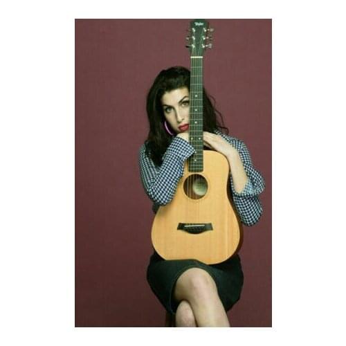 F002 Amy Winehouse Music Singer Star Silk Cloth Poster Art Bedroom Decoration