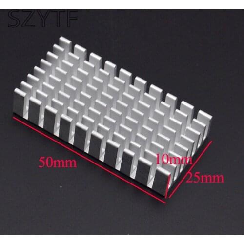 Heat sink 50*25*10MM (silver slot) high-quality radiator