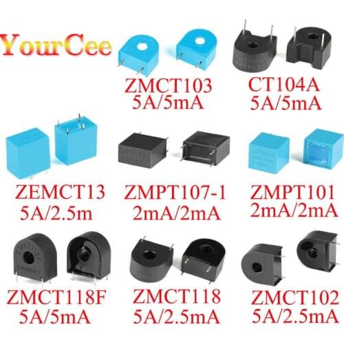 5Pcs Voltage Transformer ZMPT107 2mA/2mA 5A/5mA High Precision Miniature Micro Voltage Transformer Isolation Voltage 3000V New