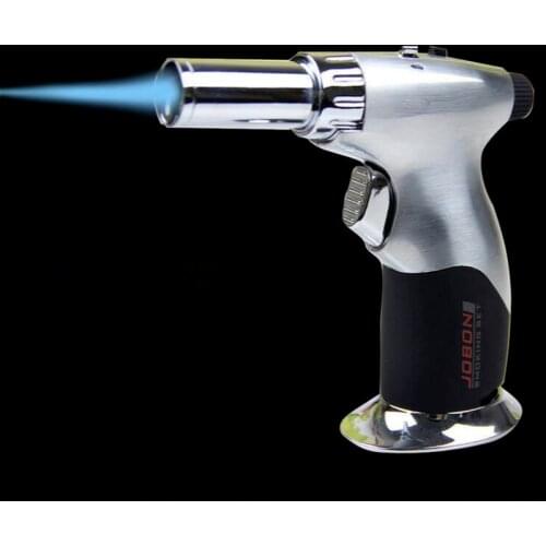 Jet Blue Blaze Turbine Torch Gas Lighter Metal Windproof Butane Gun Lighters Natural TwoColor Flame Creativity Convenient Switch