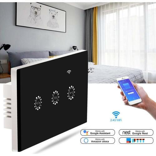 Smart Home WiFi Electrical Blind Curtain Switch Touch APP Voice Control By Alexa Echo Google for Mechanical Limit Blind Motor