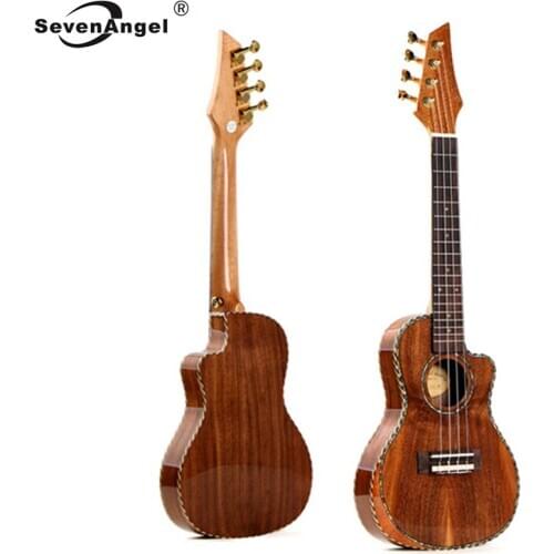 Top Panel Solid Wood Ukulele High-grade professional KOA Acacia Ukelele Cant hand design Mini Hawaii Guitar Muiscal instrument