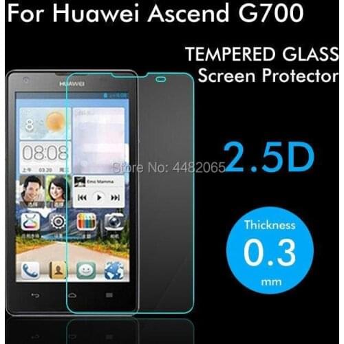 2pcs For Huawei Ascend G700 Tempered Glass 9H Protective Film Clear HD Screen Protector On for Huawei G700 Safety Guard