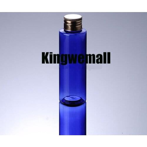 300pcs/lot Newest Capacity 100ml PET Plastic Water Oil Lotion Bottle with Bronze Lids For Cosmetic Packaging FBG40