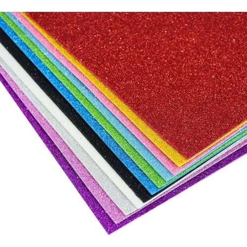 5pcs Glitter Sponge Paper Flash Gold Foam Paper Children Handicraft Toys DIY Scrapbooking Paper Sheets Decoration Supplies