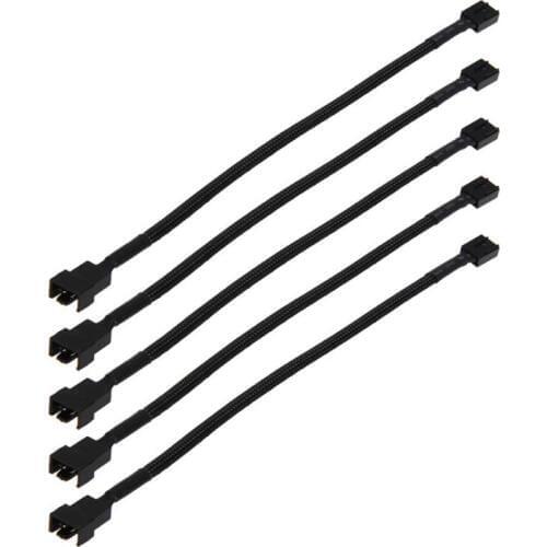 5pcs/lot 4 Pin PWM Connector Case Fan Extension Power Cable for Compure CPU for Computer Case Fan 12inch