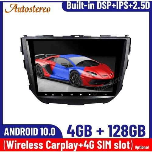 For Suzuki Vitara Brezza 2015-2017 4+128G Android 10 IPS Carplay Car GPS Navigation Multimedia Player Auto Radio Stereo Headunit