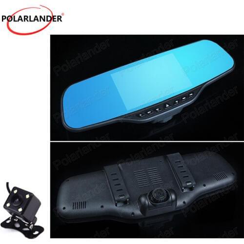 New Full HD 1080P Night Vision New Fashion 2016 Car Digital Video Recorder Car DVR 4.3'' Dual Lens Registrar Camcorder