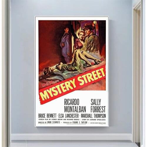 CP1149 Mystery Street Classic Hot Movie Print Silk Fabric Poster Indoor Wall Art Decor Gift