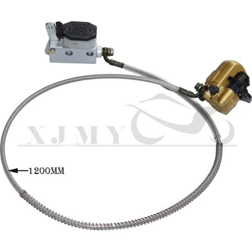 DIY GO KART KARTING Quad Bike UTV Buggy Cable ATV Disc Foot Brake Pump Caliper