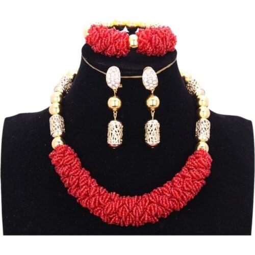 Dudo Jewelry Dubai Gold Jewelry Sets For Women African Bridal Set Nigerian Wedding Necklace Jewellery Gift Set Bracelet Earrings