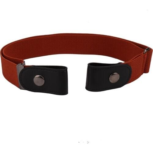 Elastic Invisible Waist Belt Women Buckle-free Casual Waist Belt Waistband Slim Stretch Invisible Simple Lazy Fat Tigh Sports