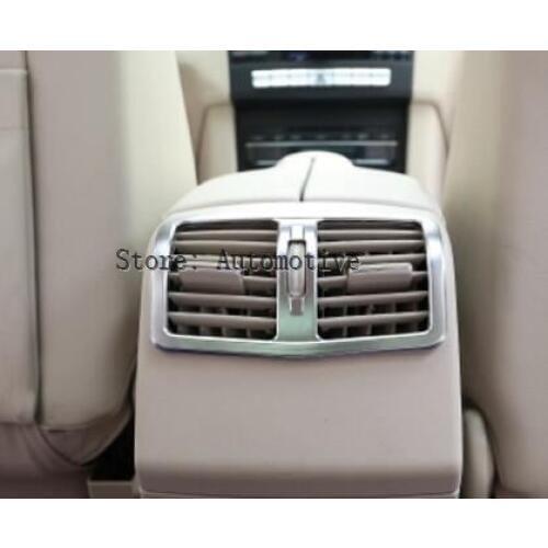 Interior ABS Chrome Armrest Box Rear Air Conditioning Vent Cover Trim Air Outlet decorative for Mercedes Benz W212 E Class 13-17