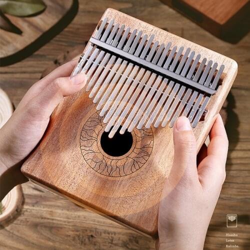 Kalimba 17/21 Key Thumb Piano Protable Keyboard Musical Instrument Mahogany Music Box Birthday Christmas Gift With Accessories