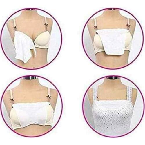 3pcs Lace Tube Bra With Elastic Band Women Quick Easy Clip-on Lace Mock Camisole Bra Insert Wrapped Chest Overlay Modesty Panel