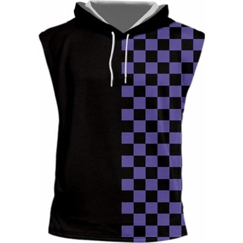 CJLM Summer Unisex Sexy Fitness Casual Tanks With Cap Men/women Cool Print Basketball Arena 3D Hooded Tank Top Whosale