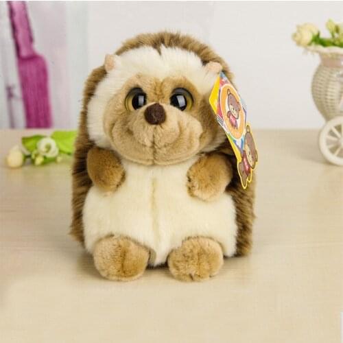 Free Shipping 18CM Kawaii Hedgehog Plush Toys Edges Dolls Stuffed Animal Toys For Kids Christmas & Birthday Gifts