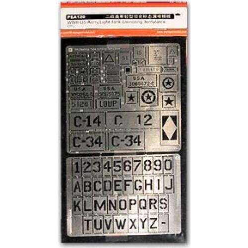 KNL HOBBY Voyager Model PEA120 World War II US light combat vehicles with tactical logo leaky spray template (GM)