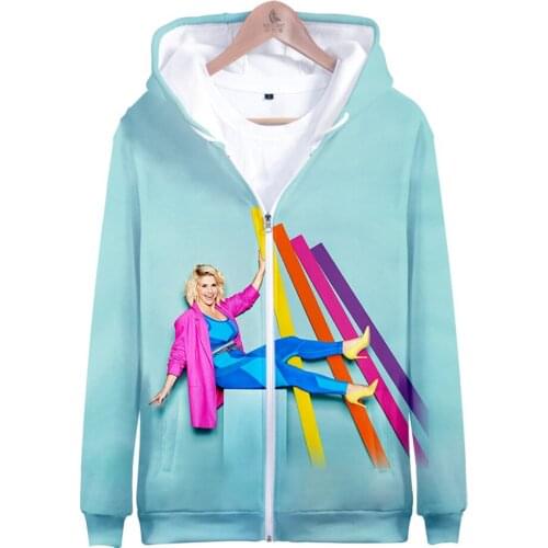 Beatrice Egli 3D Print Zipper Hoodie Autumn Winter Holiday Passionate Style Men/Women Streetwear Zip HIP HOP Hooded Kids Tops