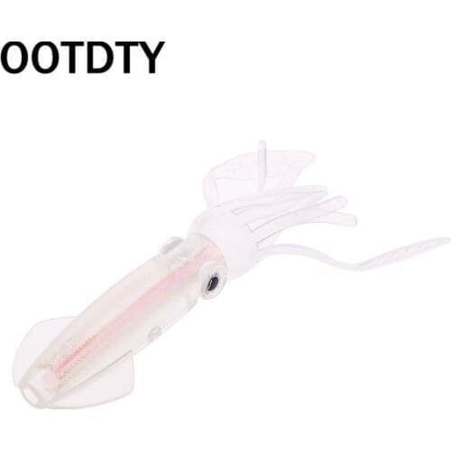Fishing Bait Soft Lure Night Luminous Colorful 10cm 8g Baits Lifelike Artificial Squid Octopus Simulation Glow Trolling Fishing