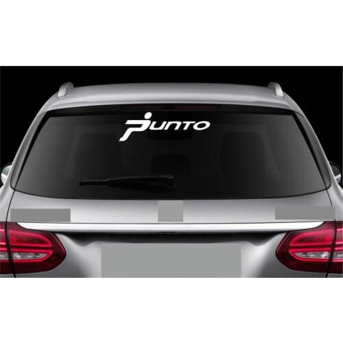 For Rear Window sticker fits Fiat Punto Decal Emblem Car Logo RW14