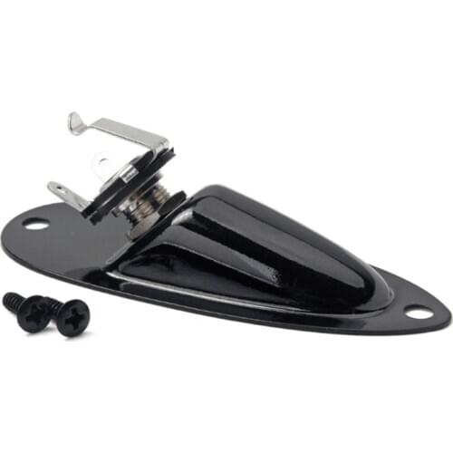 New Boat Guitar Jack Plate Pickup 1/4 Output Input Jack Socket for Strat Electric Guitar Accessories