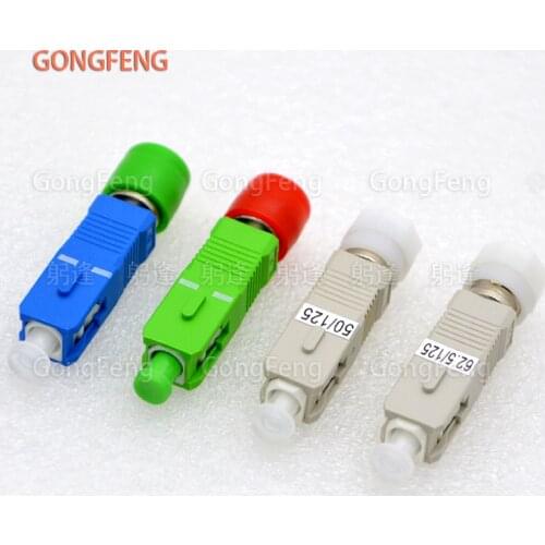 1PCS New Optical Fiber Connector Adapter SC-FC Flange Single-Multi-Mode FC Female-SC Male Coupler Adapter Special Wholesale