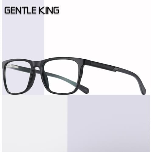 GENTLE KING Anti Blue Light Computer Glasses Women Optical TR90 Square Eyeglasses Frames Cat Eye Eyewear Frame UV400